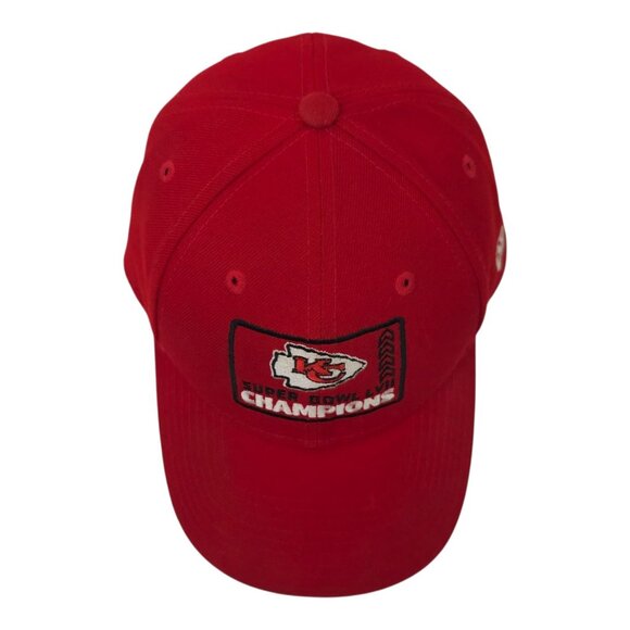 Kansas City Chiefs Super Bowl LVII Champions Strapback Cap Trucker Baseball Hat - Picture 6 of 15